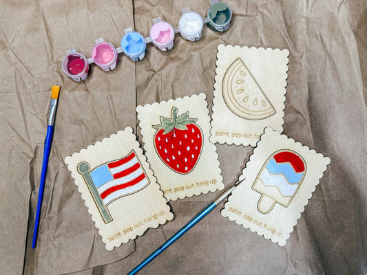 4th of July Pop-out Magnetic Paint Kits