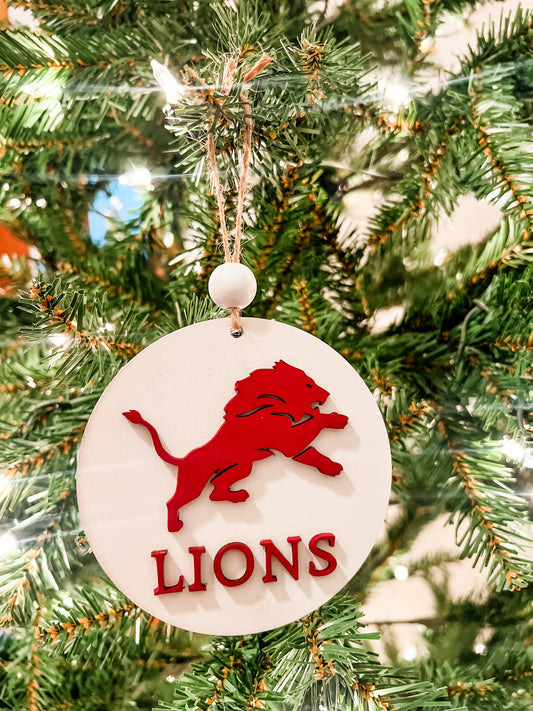 Lions Team Holiday Ornament