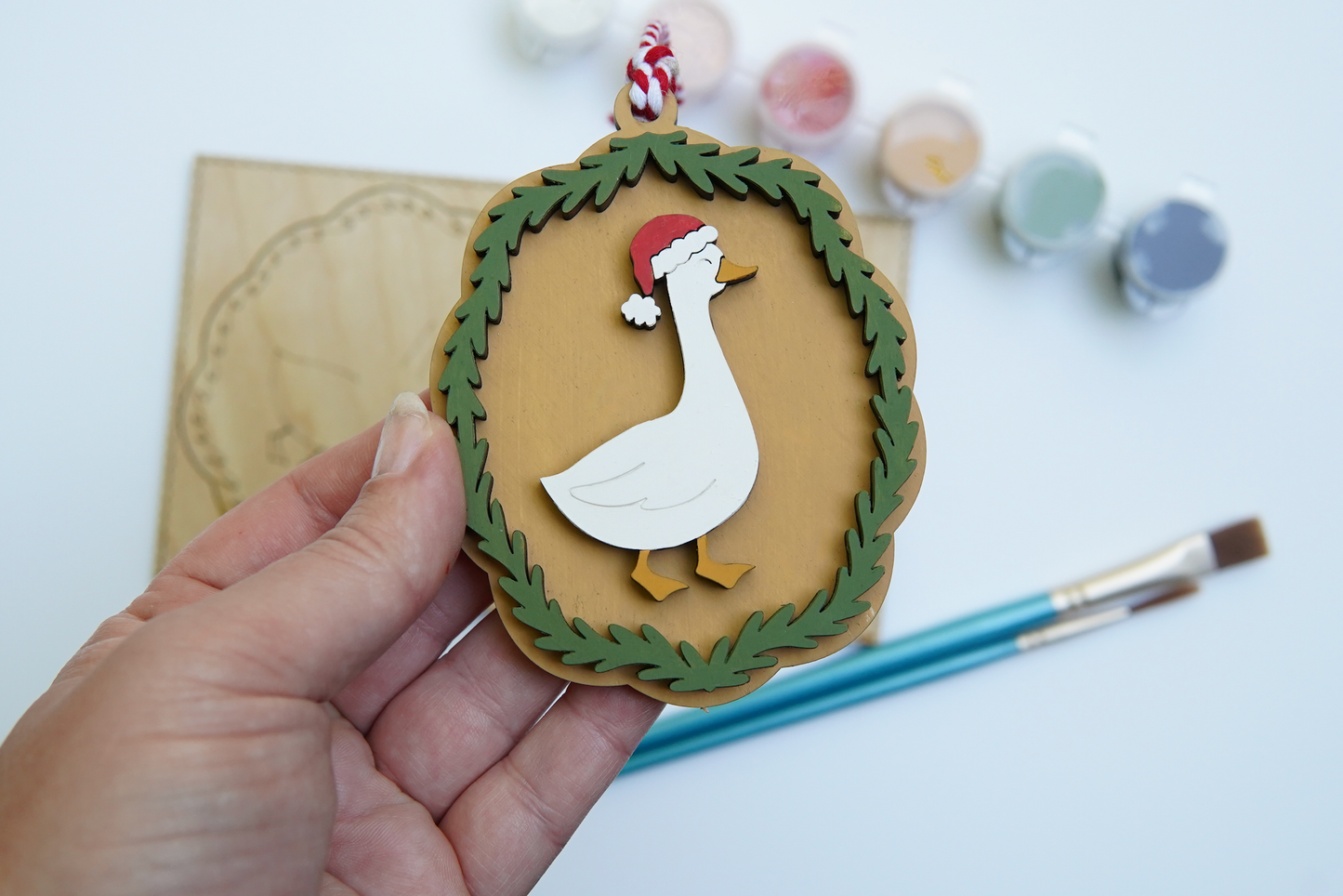 Christmas Goose Ornament Painting Kit