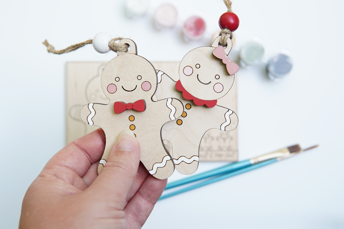 Gingerbread Ornament Painting Kit