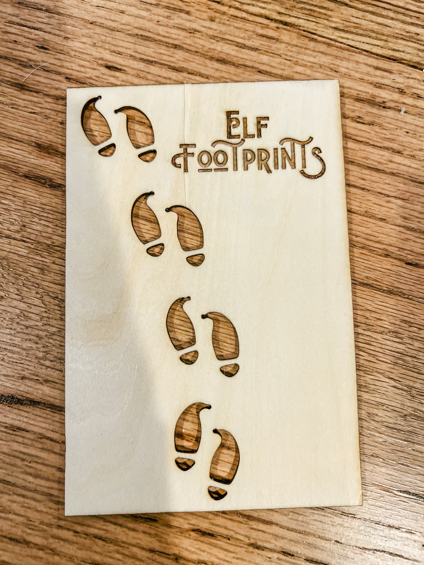 Christmas Elf Footprint Stencil