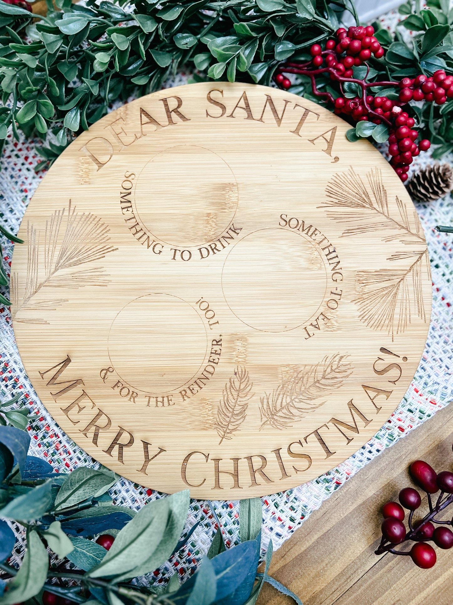 Santa's Treats Christmas Eve Cutting Board