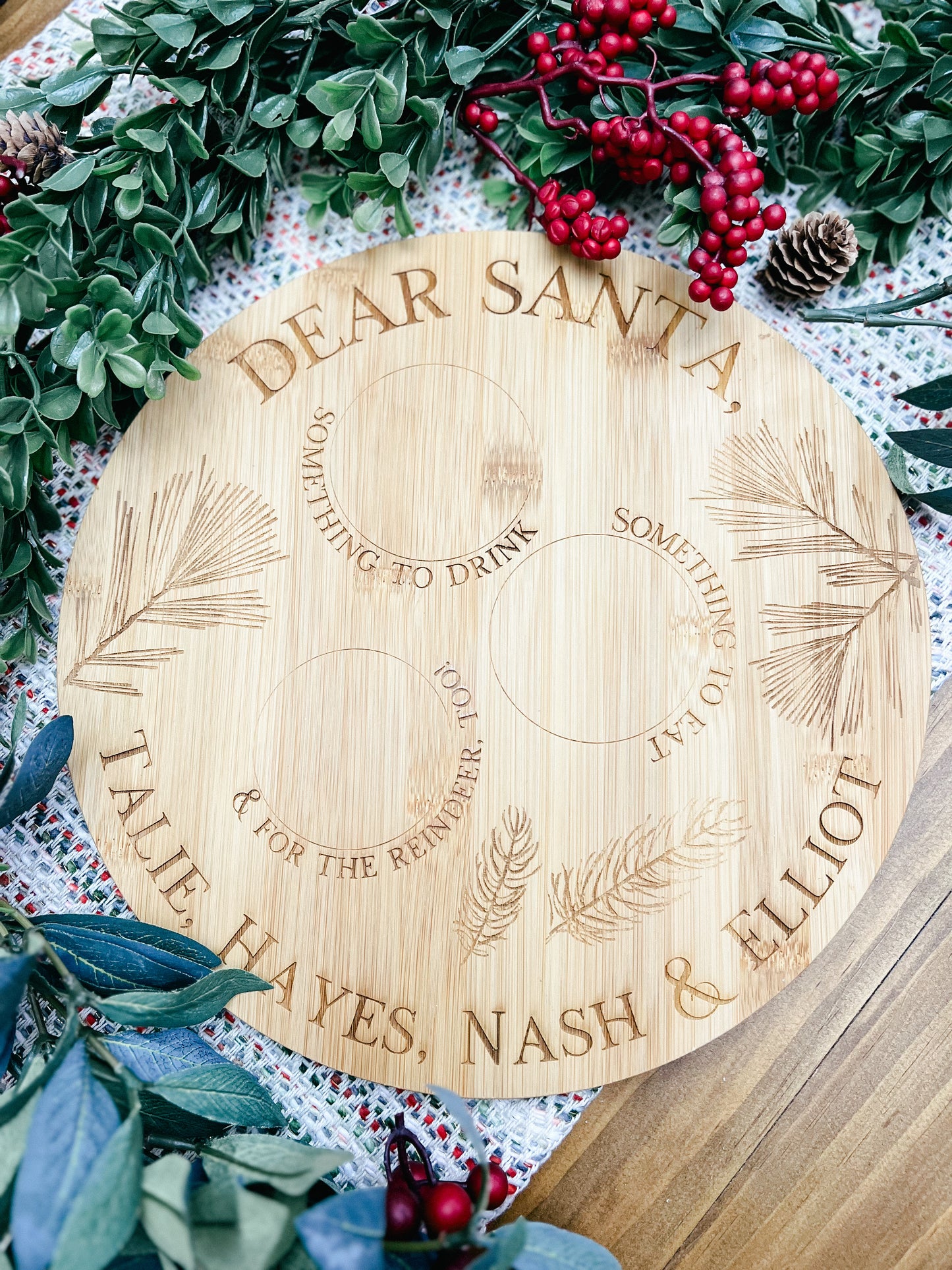 Santa's Treats Christmas Eve Cutting Board