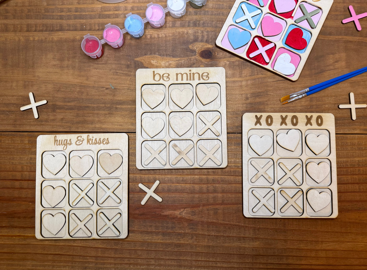 Valentine Tic-Tac-Toe Paint Kits