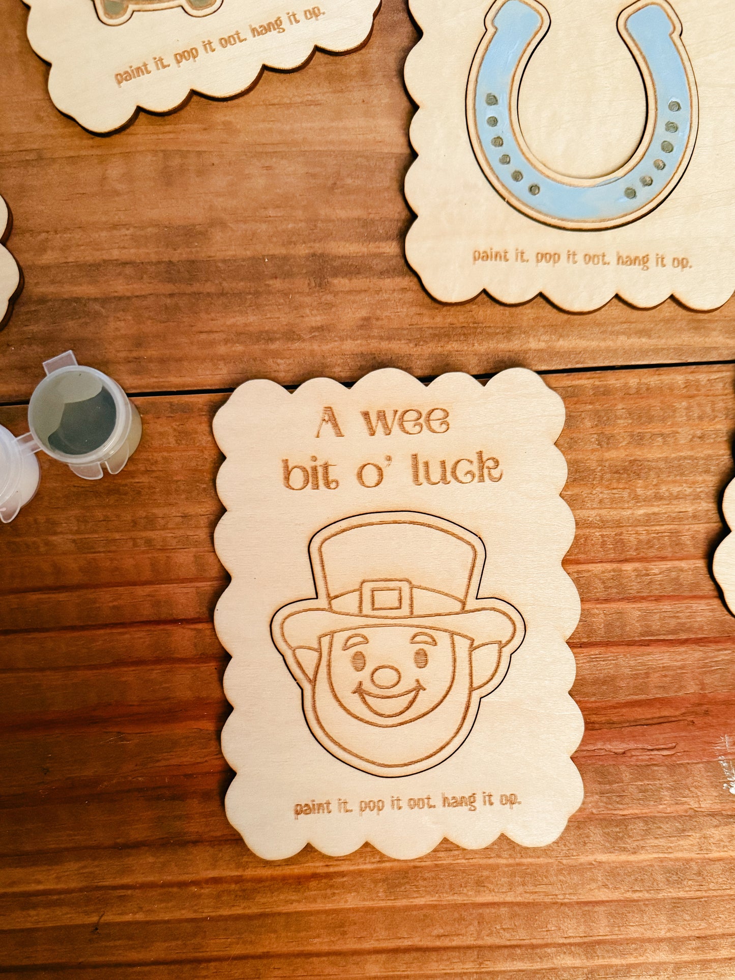 St. Patricks Day Pop-out Magnet Paint Kits