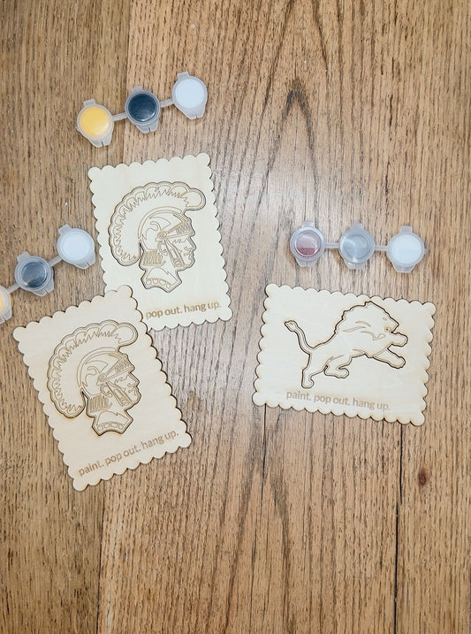 Central Lions or Carrollton Trojans Paint Kit with Magnet