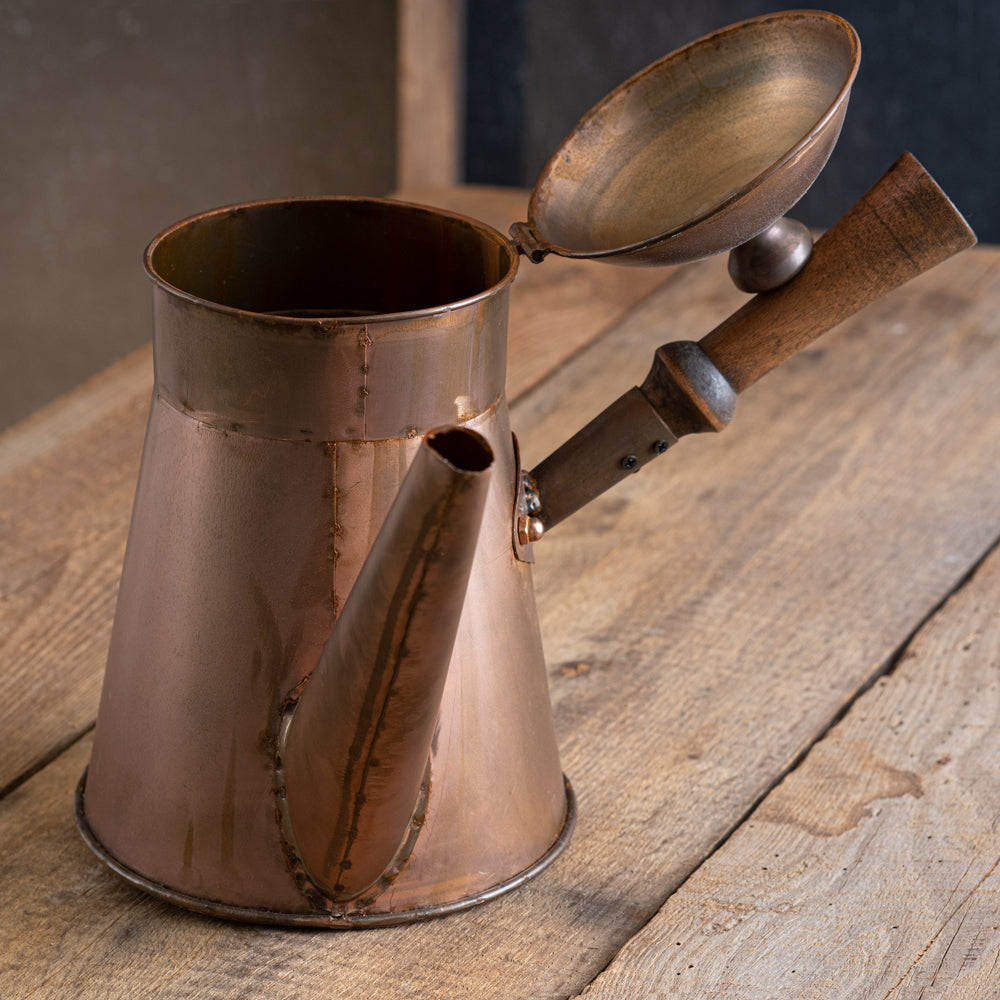 Antique Copper Pot with Handle
