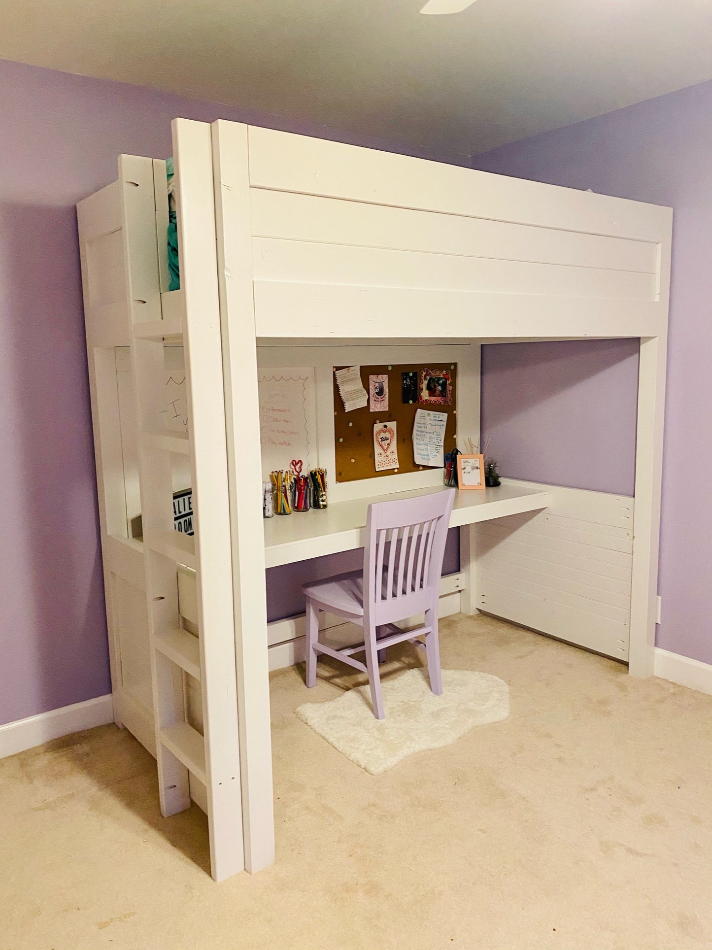 Loft Bed with Desk