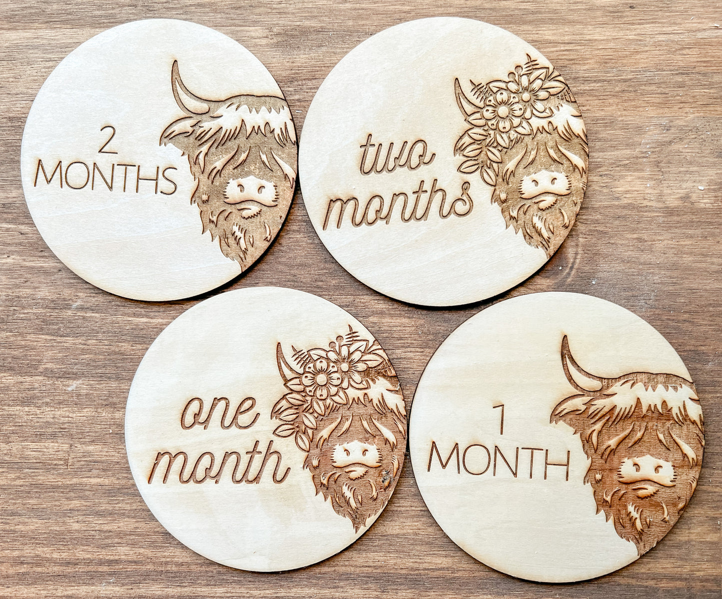 Highland Cow Baby Milestones